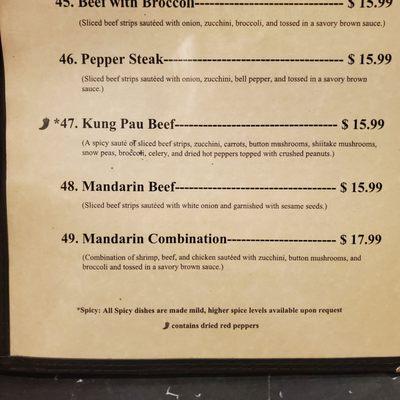 Mandarin Cafe menu 4